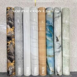CUỘN XỐP DÁN TƯỜNG PVC SẴN KEO 120CM X 300CM