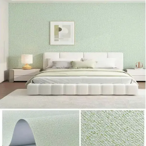 CUỘN XỐP DÁN TƯỜNG VÂN VẢI-XANH CỐM_23