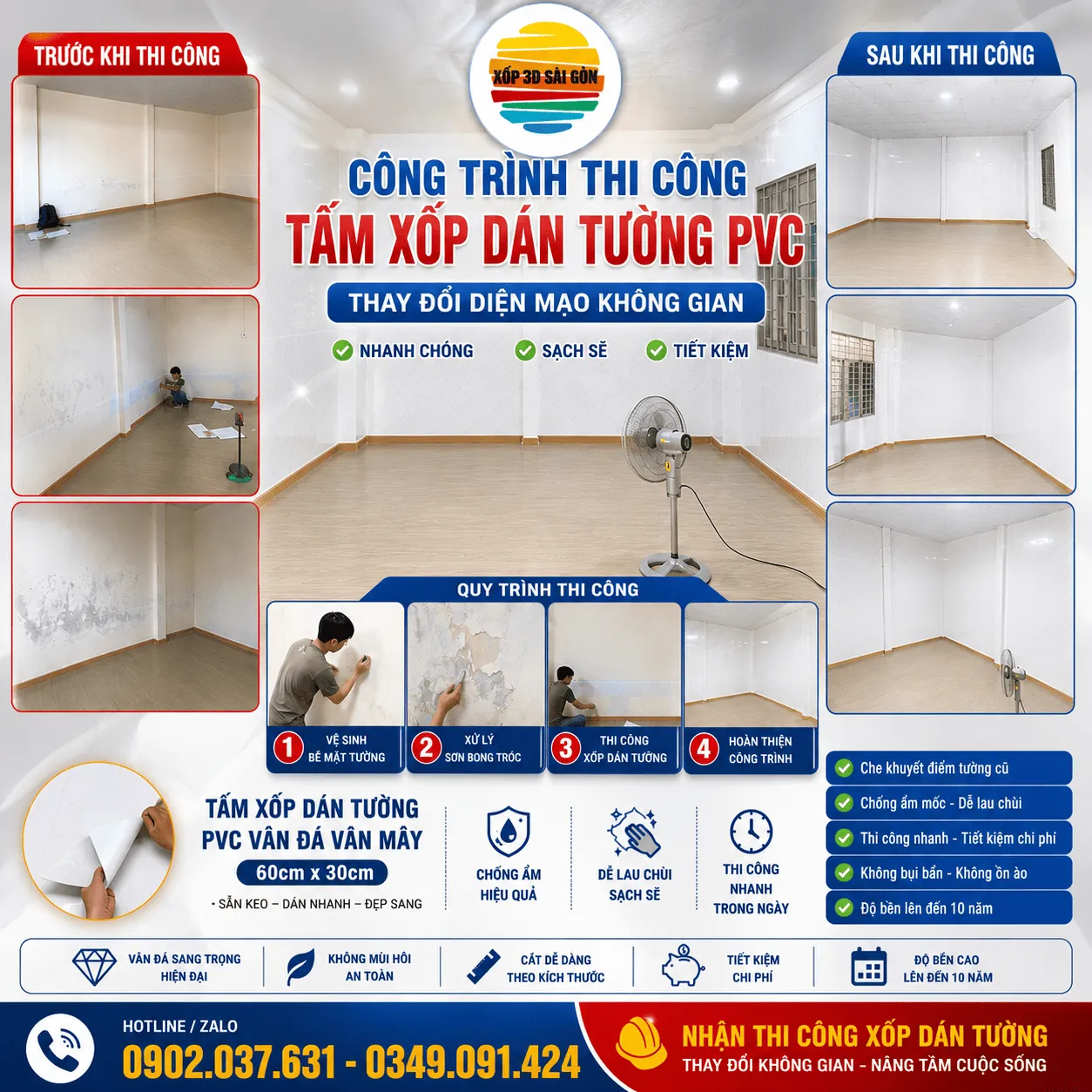 Cải Tạo Nhà Kho Thành Phòng Ngủ Cho Khách Ở Chợ Bắp Bằng Tấm Xốp-12